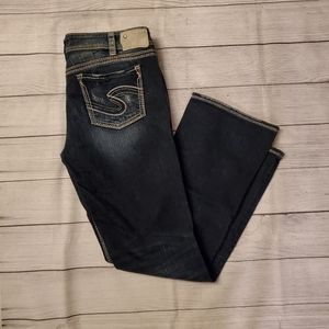 Womens Silver Jeans/Suki 17 Mid Rise Size 36/33